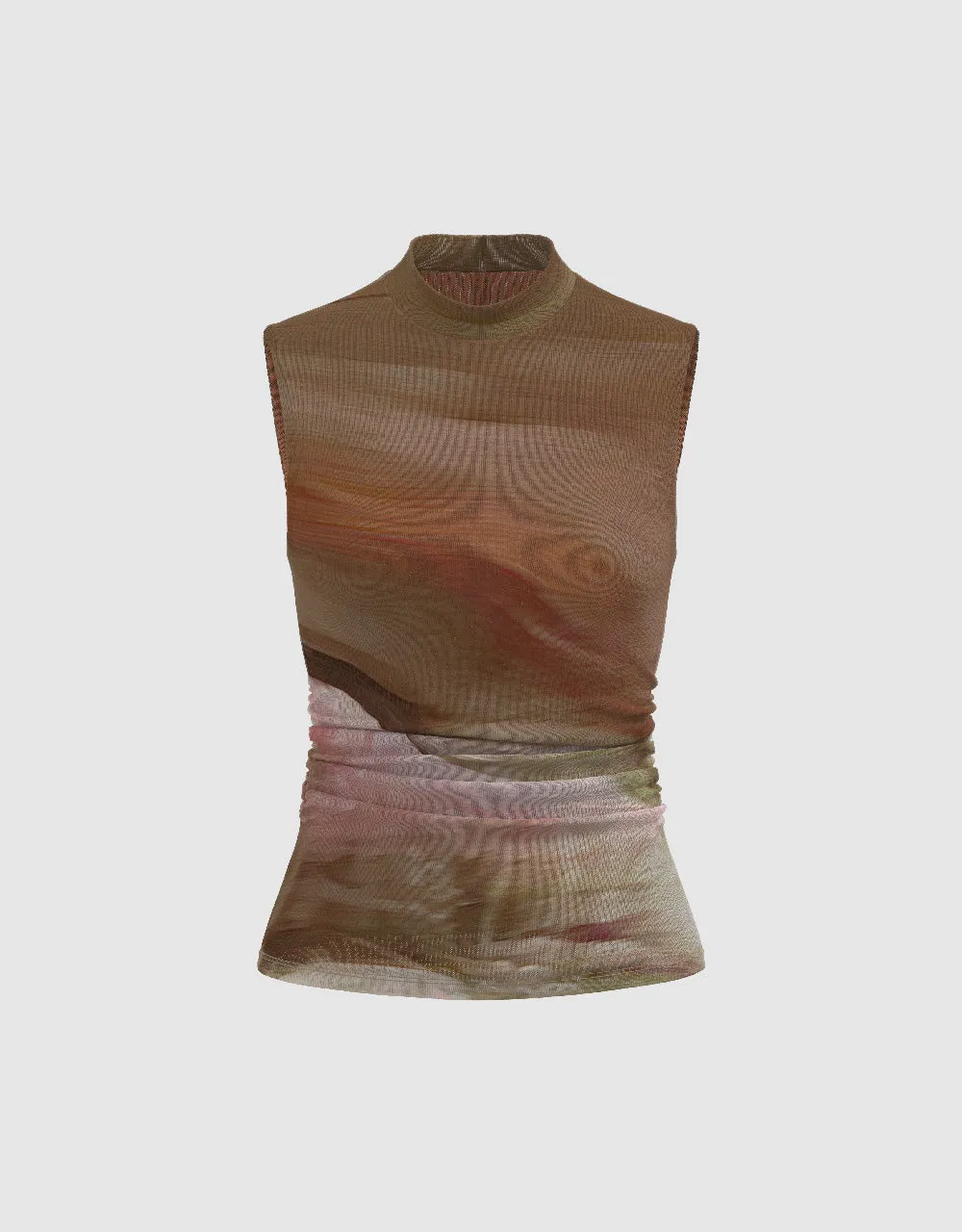Printed Crew Neck Tank Top sold by Urban Revivo product image thumbnail 2