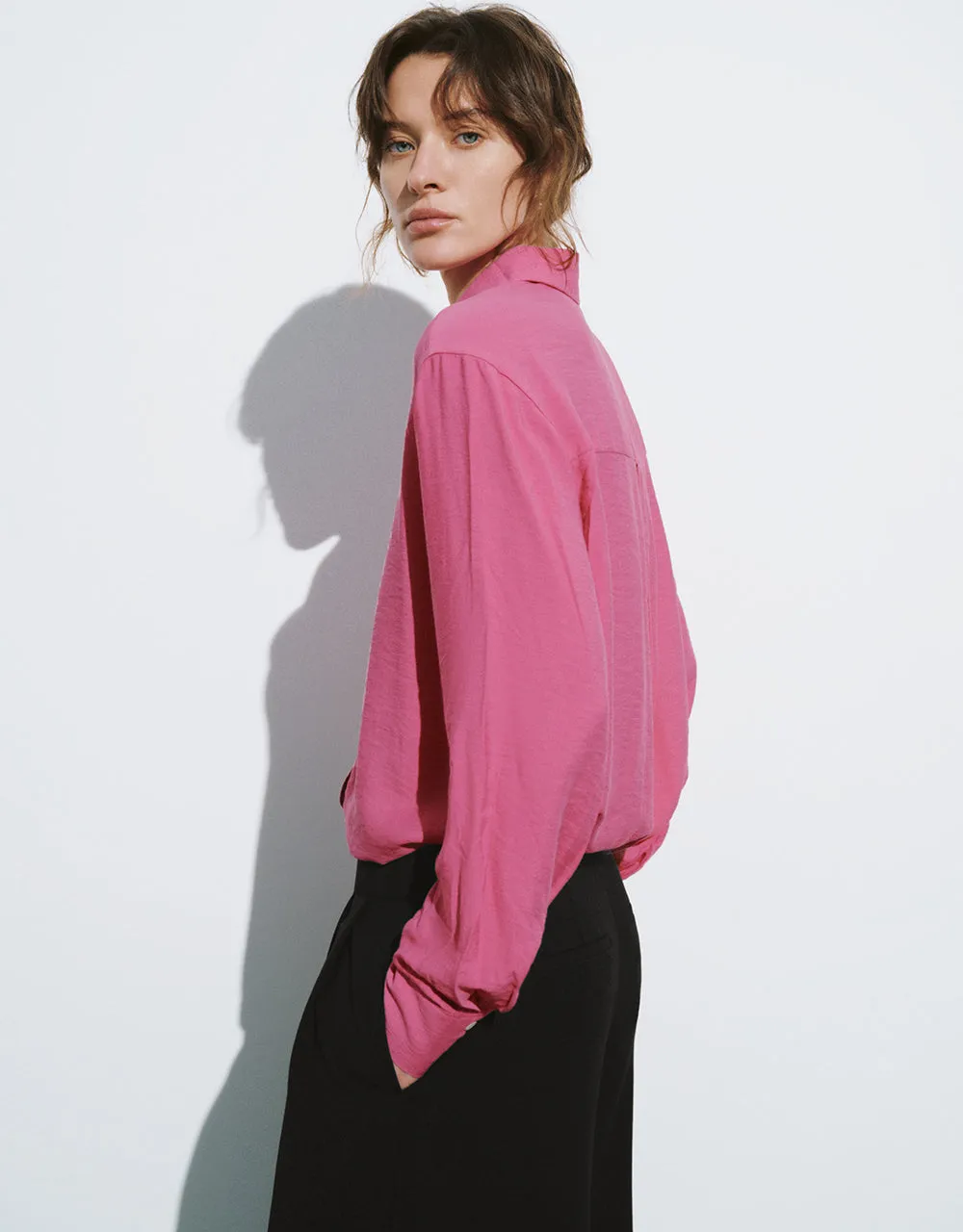 Straight Button Up Overhead Shirt sold by Urban Revivo product image thumbnail 3