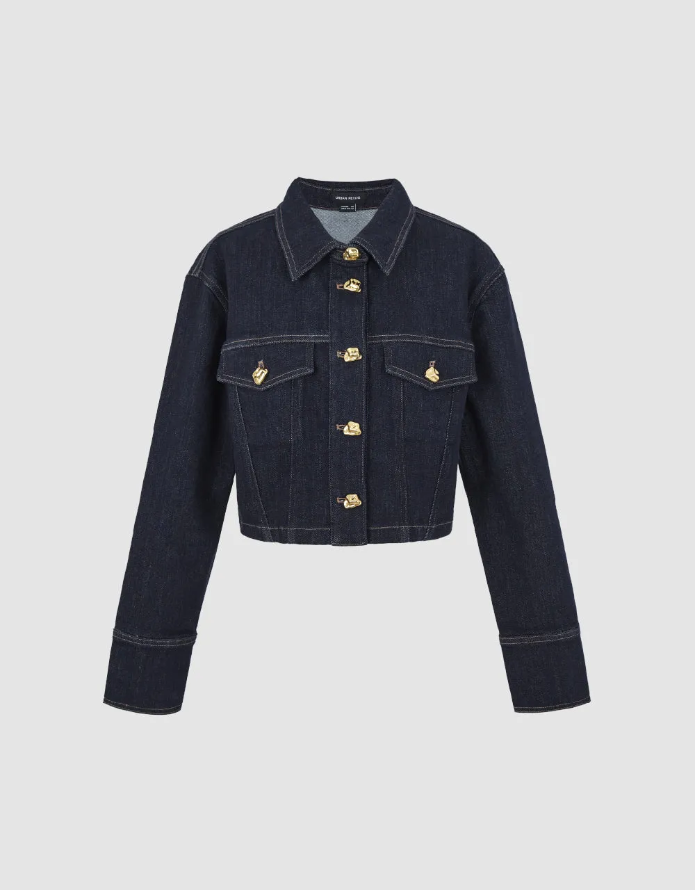 Standard Sleeve Denim Jacket sold by Urban Revivo product image thumbnail 2