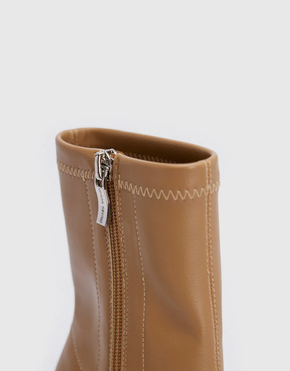 Vegan Leather Square Toe Booties sold by Urban Revivo product image thumbnail 5