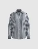 Striped Button Up Lapel Shirt sold by Urban Revivo