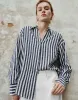 Striped Button Up Lapel Shirt sold by Urban Revivo