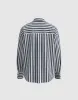 Striped Button Up Lapel Shirt sold by Urban Revivo