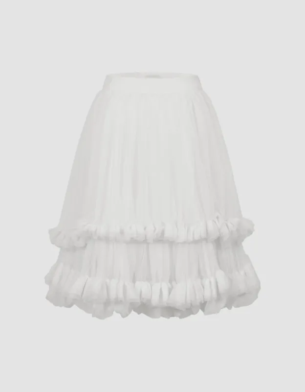 Elastic Waist Mini A-Line Skirt made by Urban Revivo