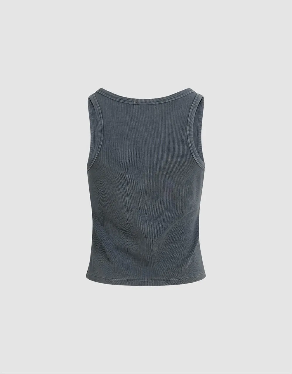 U Neck Knitted Tank Top sold by Urban Revivo product image thumbnail 5
