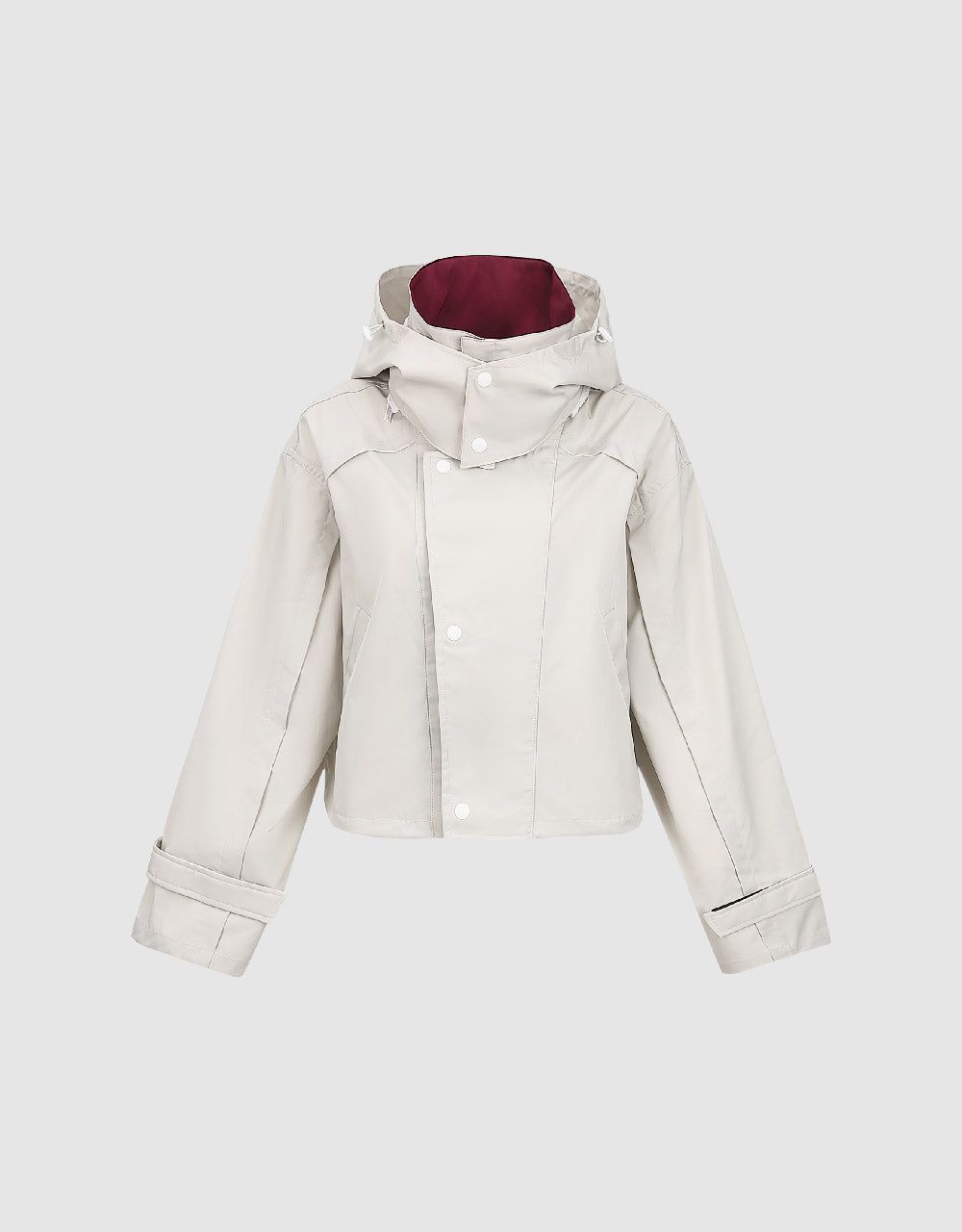 Hooded Raglan Sleeve Jacket sold by Urban Revivo