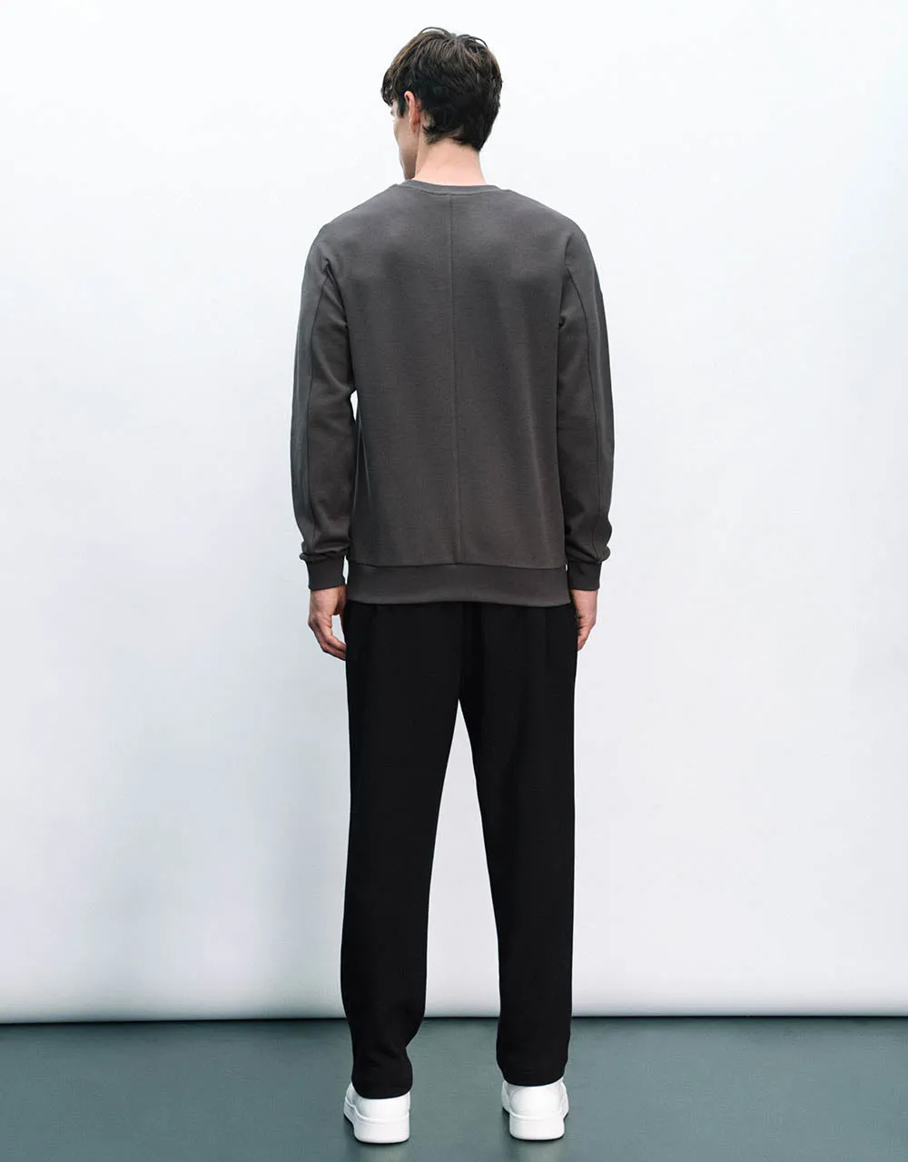 Drawstring Waist Knitted Straight Pants sold by Urban Revivo product image thumbnail 5