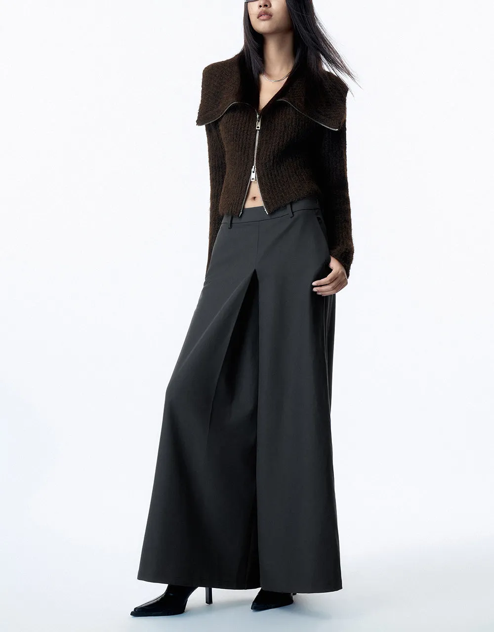 Loose Wide-Leg Pants sold by Urban Revivo product image thumbnail 4