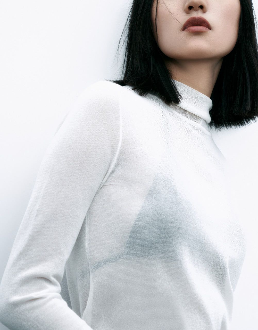 Stand Collar Knitted T-Shirt sold by Urban Revivo product image thumbnail 5