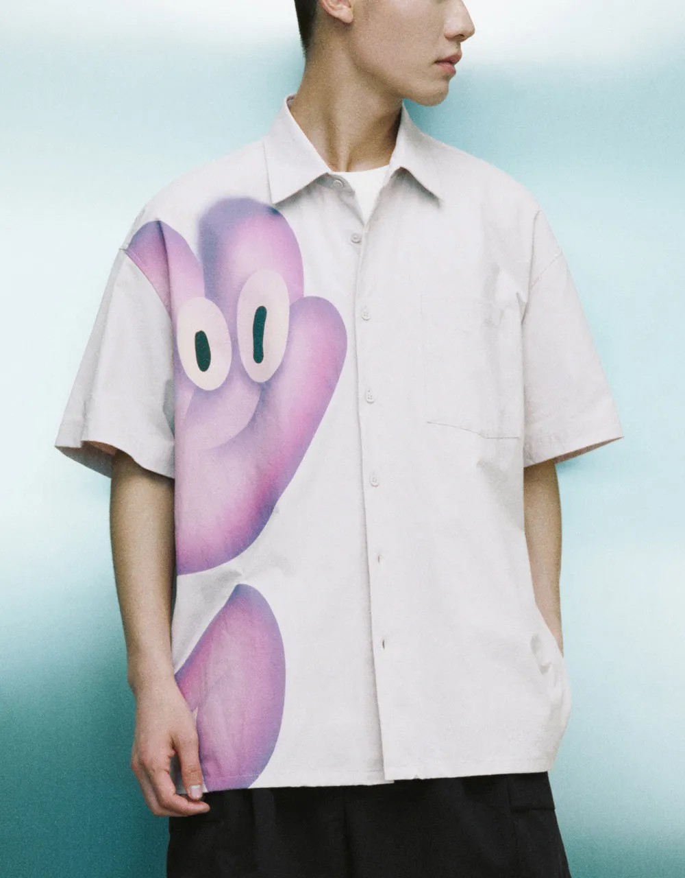 Printed Oversized Shirt sold by Urban Revivo product image thumbnail 2