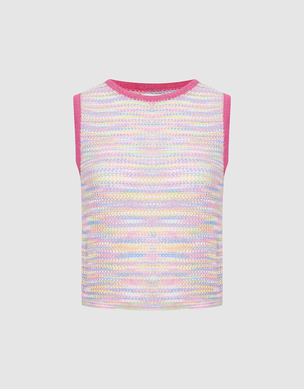 Rainbow Knitted Vest sold by Urban Revivo