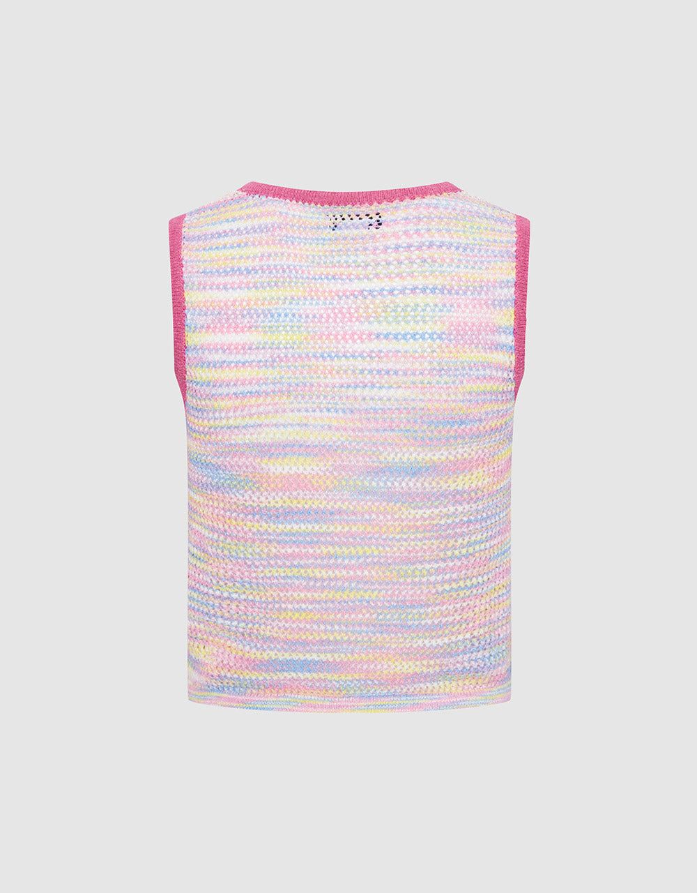 Rainbow Knitted Vest sold by Urban Revivo product image thumbnail 4