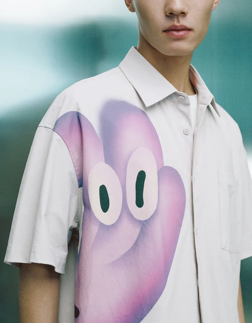 Printed Oversized Shirt sold by Urban Revivo product image thumbnail 4