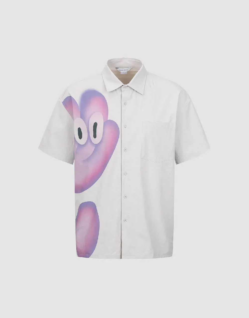 Printed Oversized Shirt sold by Urban Revivo