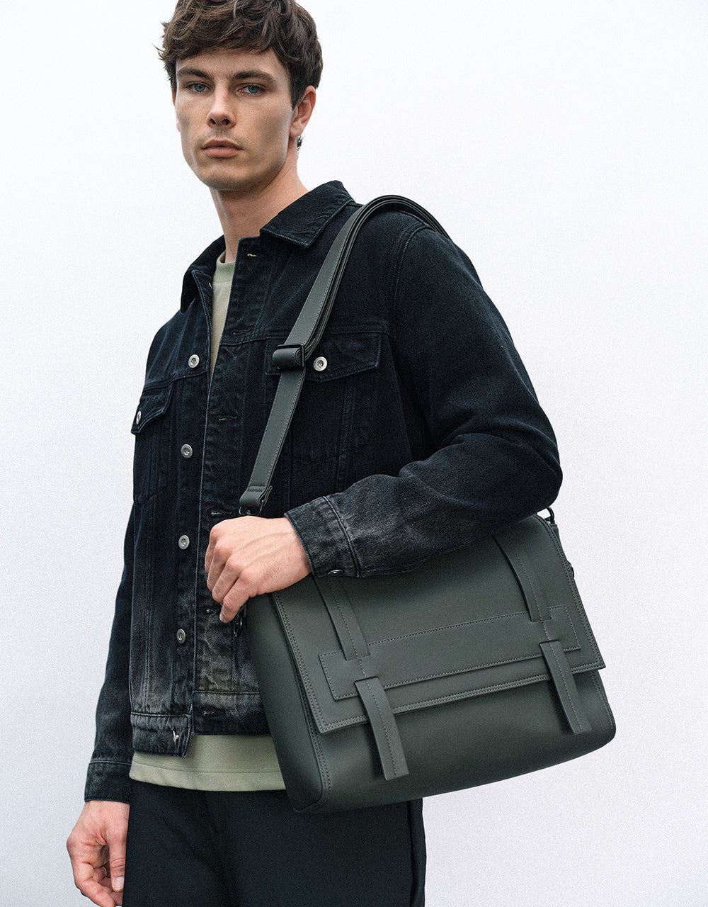 Button Up Denim Jacket sold by Urban Revivo product image thumbnail 2