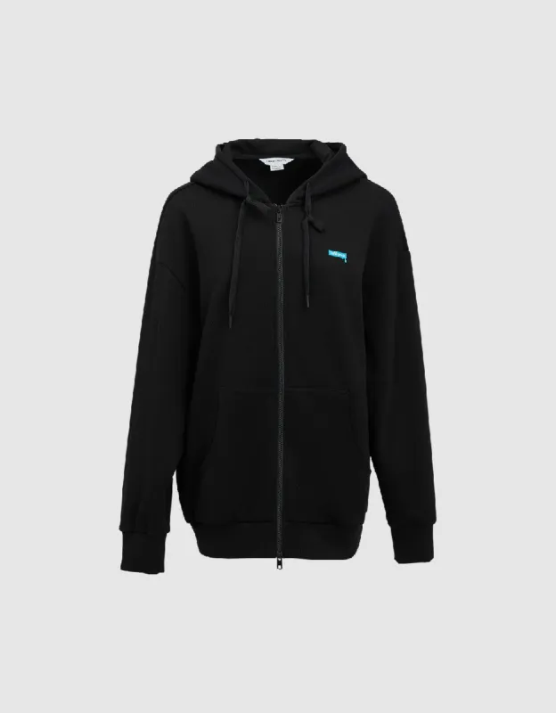 Zipper Front Hooded Jacket sold by Urban Revivo