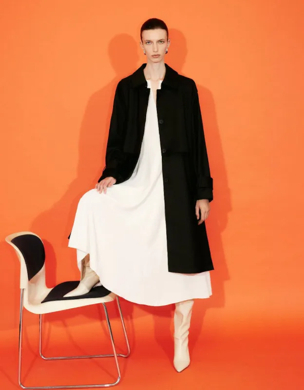 Button Detailed Shirt Collar Coat sold by Urban Revivo