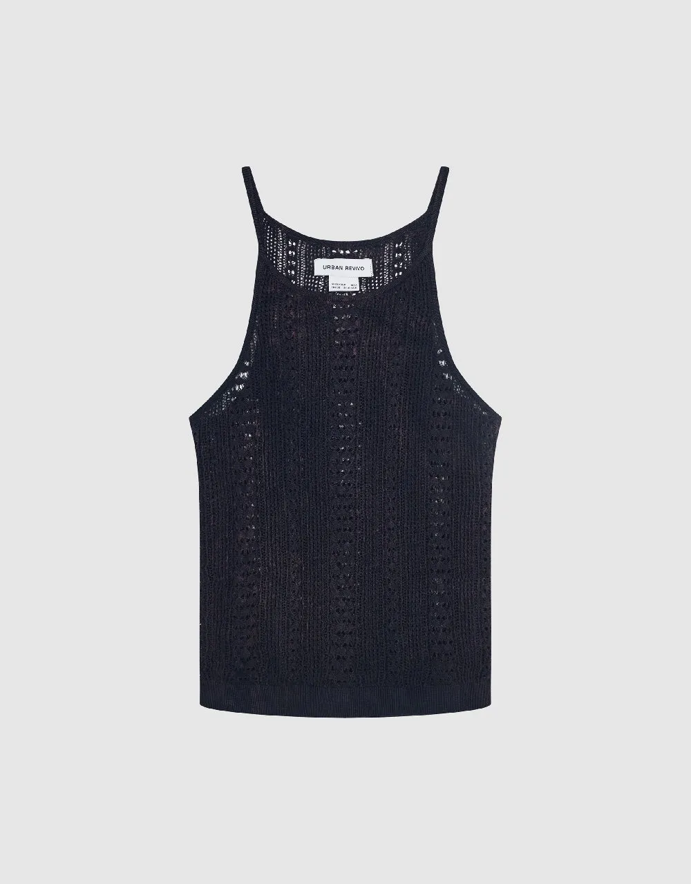Sleeveless Crew Neck Knitted Tank Top sold by Urban Revivo