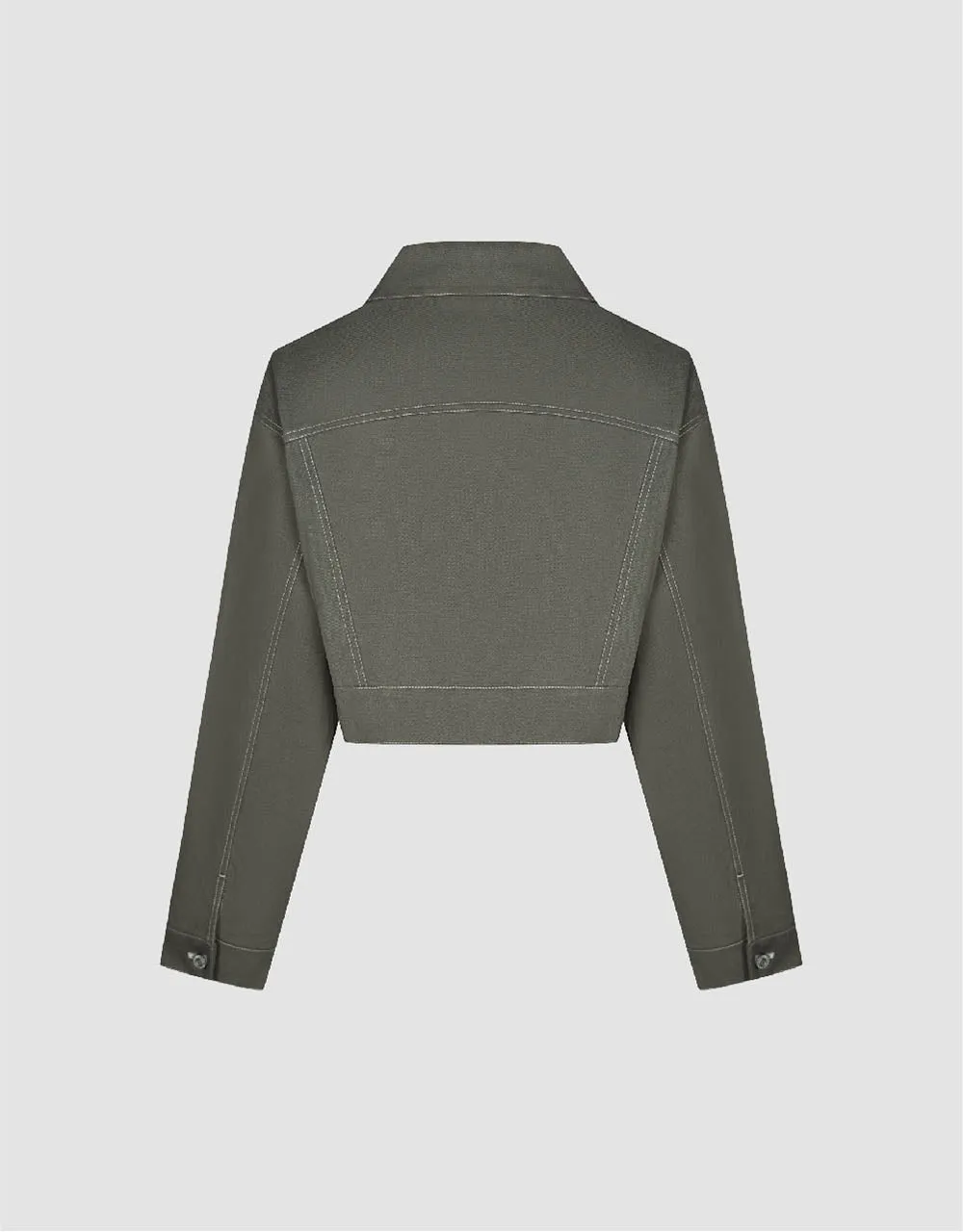 Button Up Straight Jacket sold by Urban Revivo product image thumbnail 5