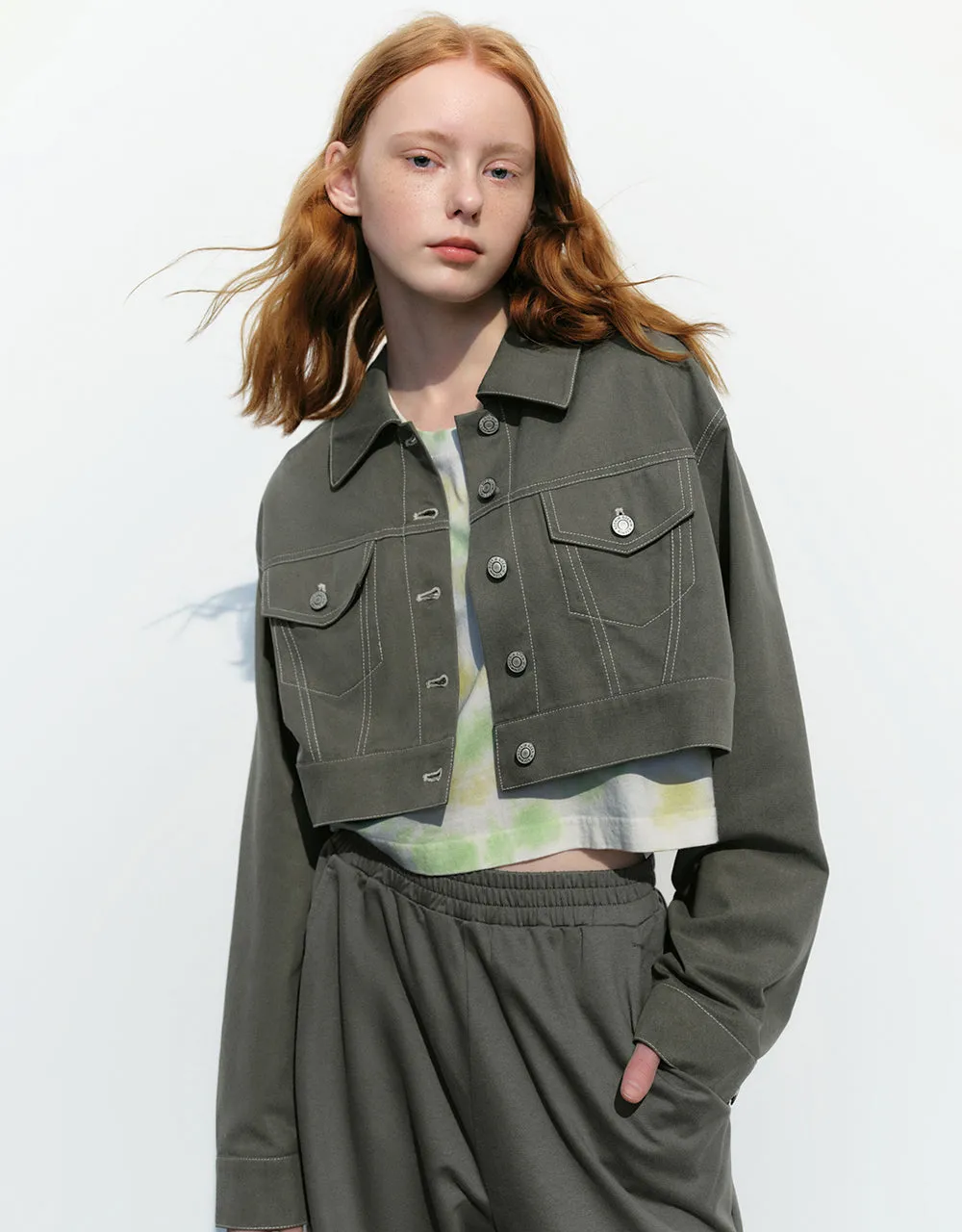 Button Up Straight Jacket sold by Urban Revivo