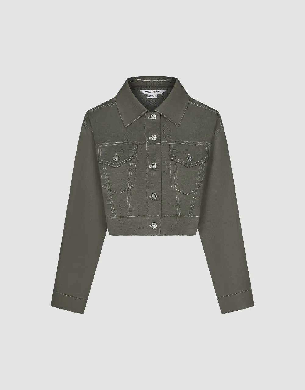Button Up Straight Jacket sold by Urban Revivo product image thumbnail 2