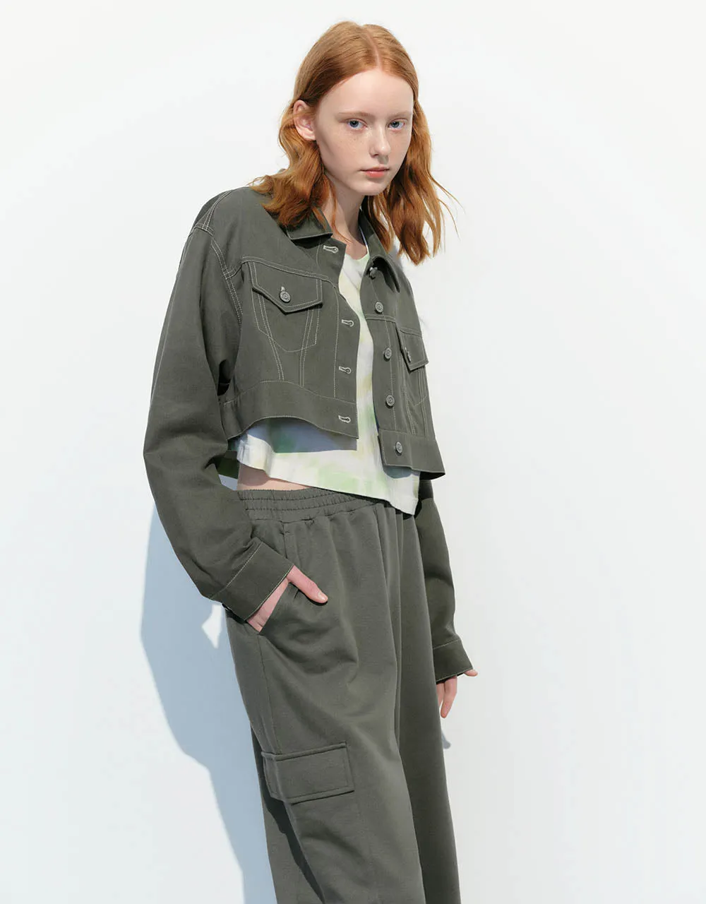 Button Up Straight Jacket sold by Urban Revivo product image thumbnail 3