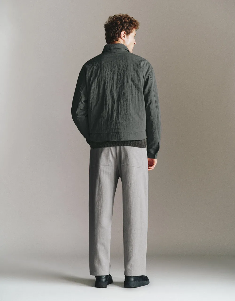 Zipper Front Straight Padded Coat sold by Urban Revivo product image thumbnail 4