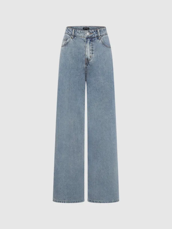 Wide-Leg Jeans sold by Urban Revivo