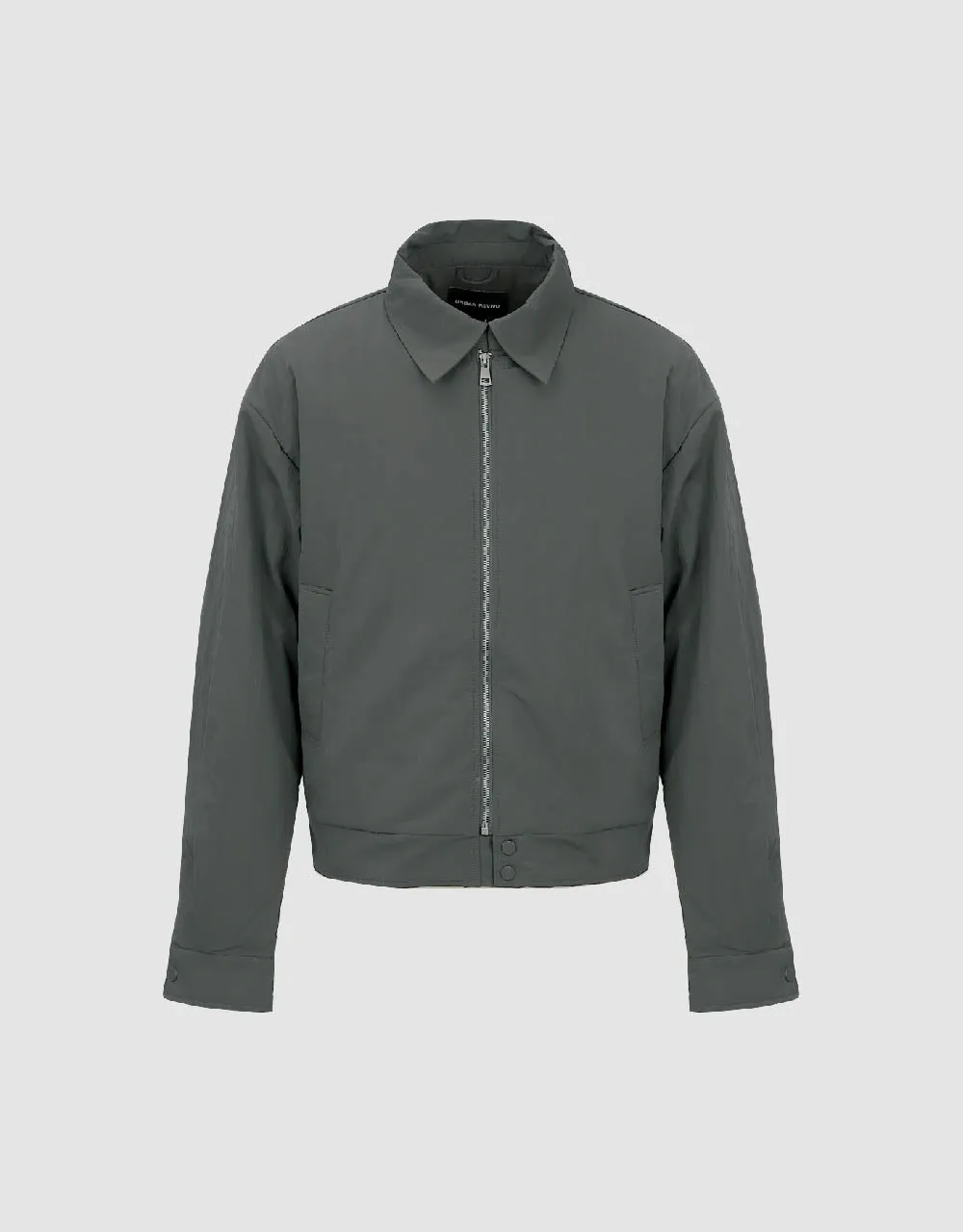 Zipper Front Straight Padded Coat sold by Urban Revivo product image thumbnail 2