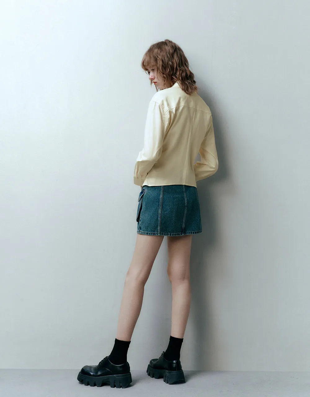 Button Up Skater Shirt sold by Urban Revivo product image thumbnail 5