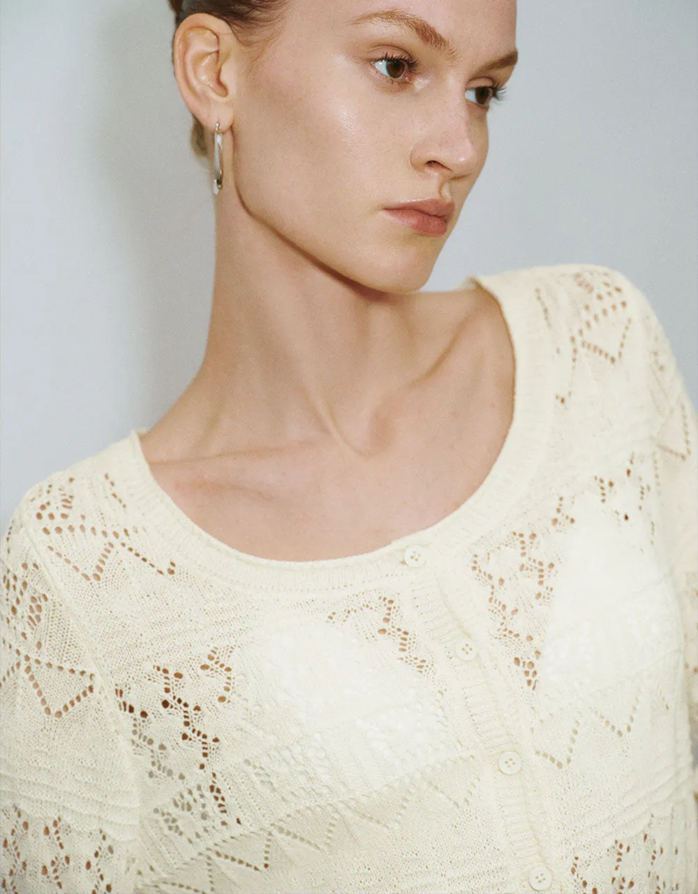 Straight Knitted T-Shirt sold by Urban Revivo product image thumbnail 4