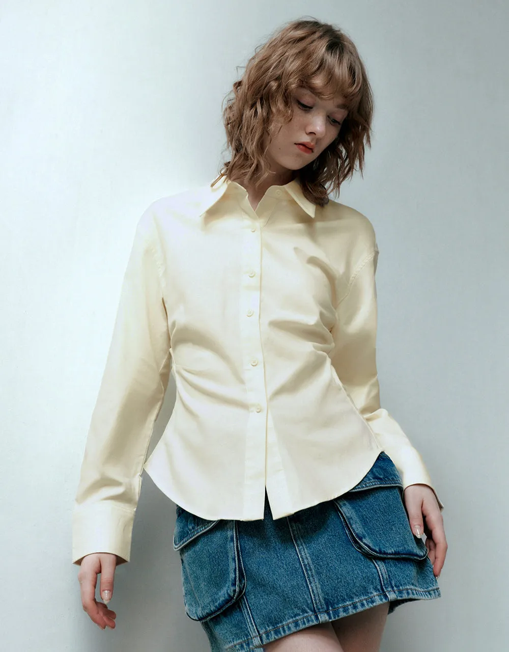 Button Up Skater Shirt sold by Urban Revivo