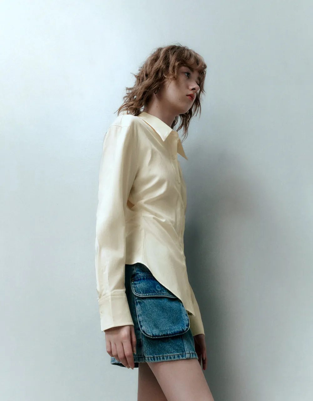 Button Up Skater Shirt sold by Urban Revivo product image thumbnail 3