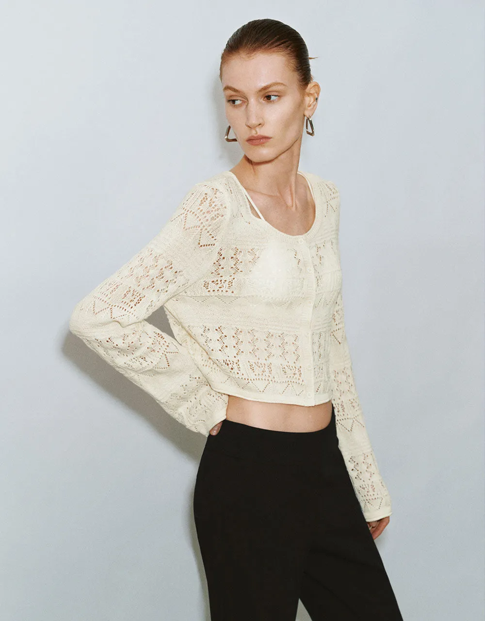 Straight Knitted T-Shirt sold by Urban Revivo product image thumbnail 3