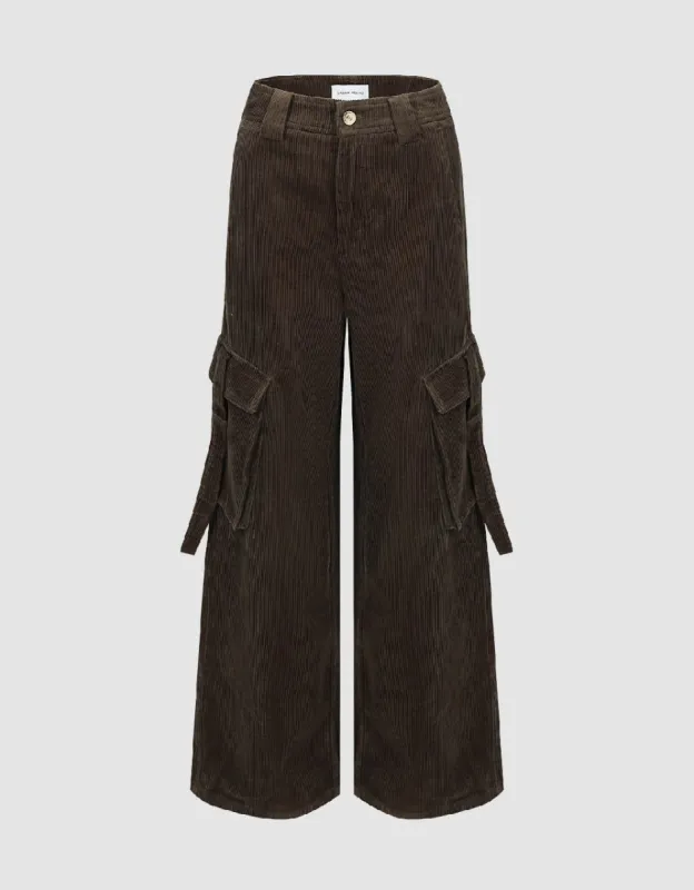 Wide-Leg Pants With Pockets sold by Urban Revivo