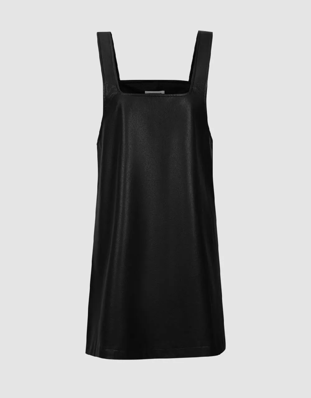 Sleeveless Vegan Leather A-Line Dress sold by Urban Revivo product image thumbnail 2
