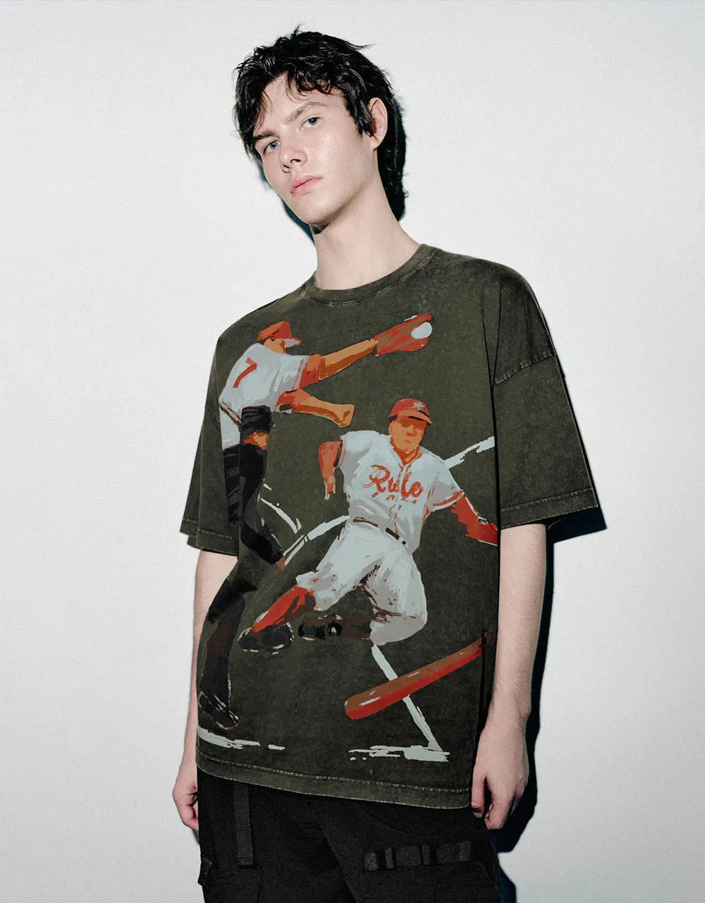 Printed Crew Neck T-Shirt sold by Urban Revivo product image thumbnail 3
