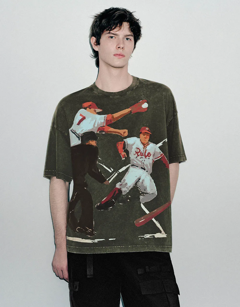 Printed Crew Neck T-Shirt sold by Urban Revivo