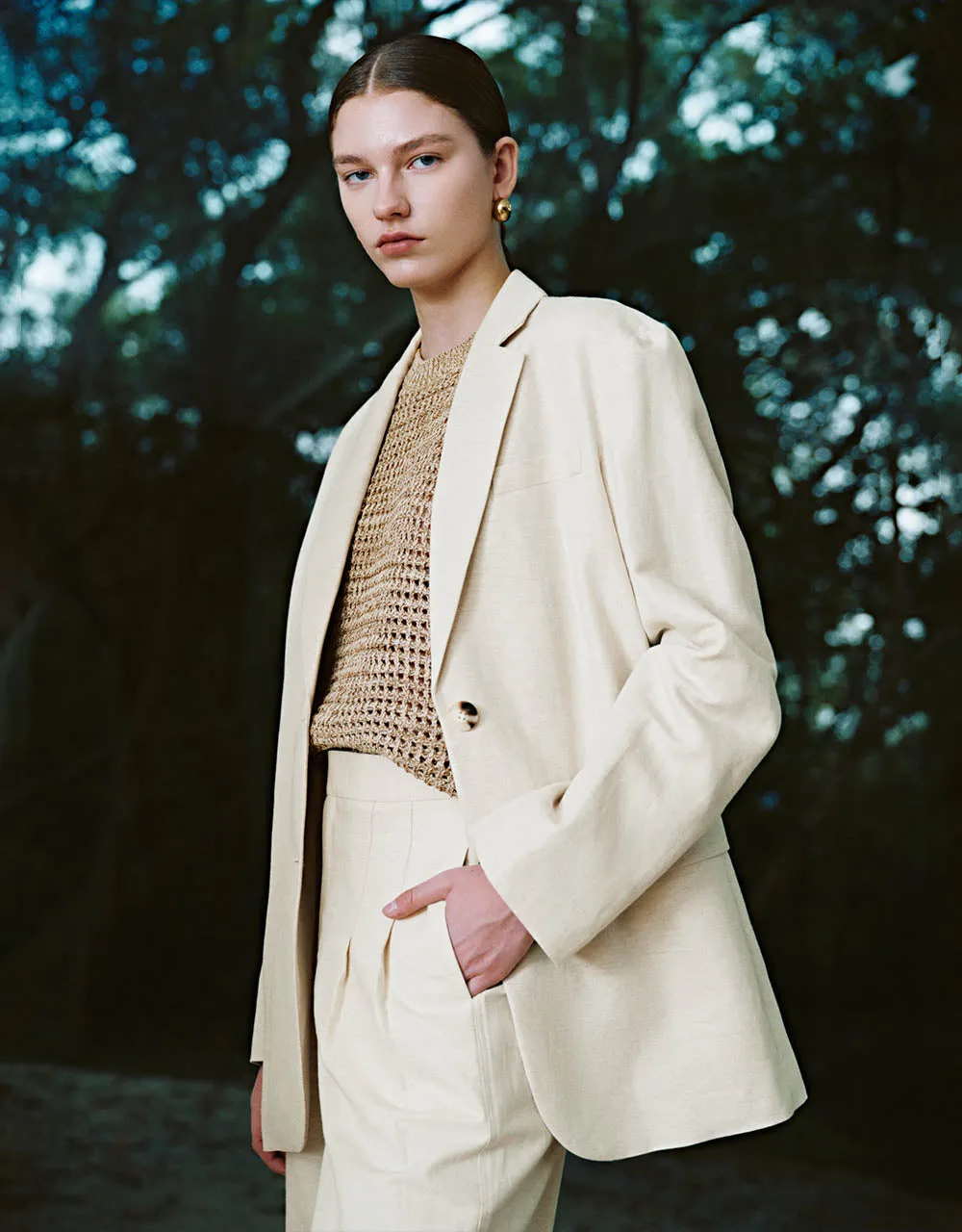 Straight Tailored Blazer sold by Urban Revivo product image thumbnail 3