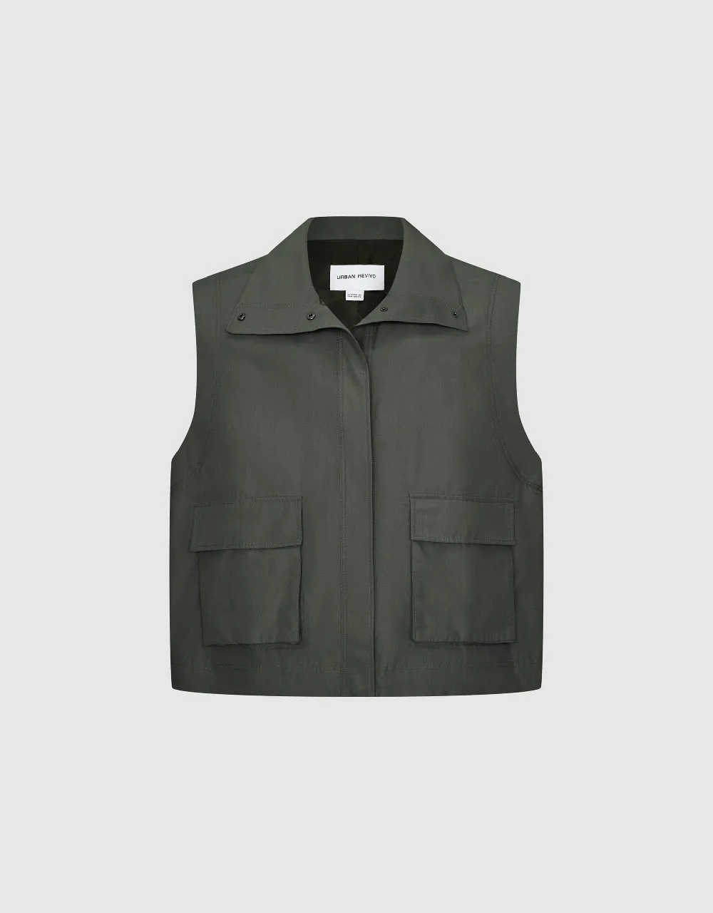 Stand Collar Straight Waistcoat sold by Urban Revivo product image thumbnail 2