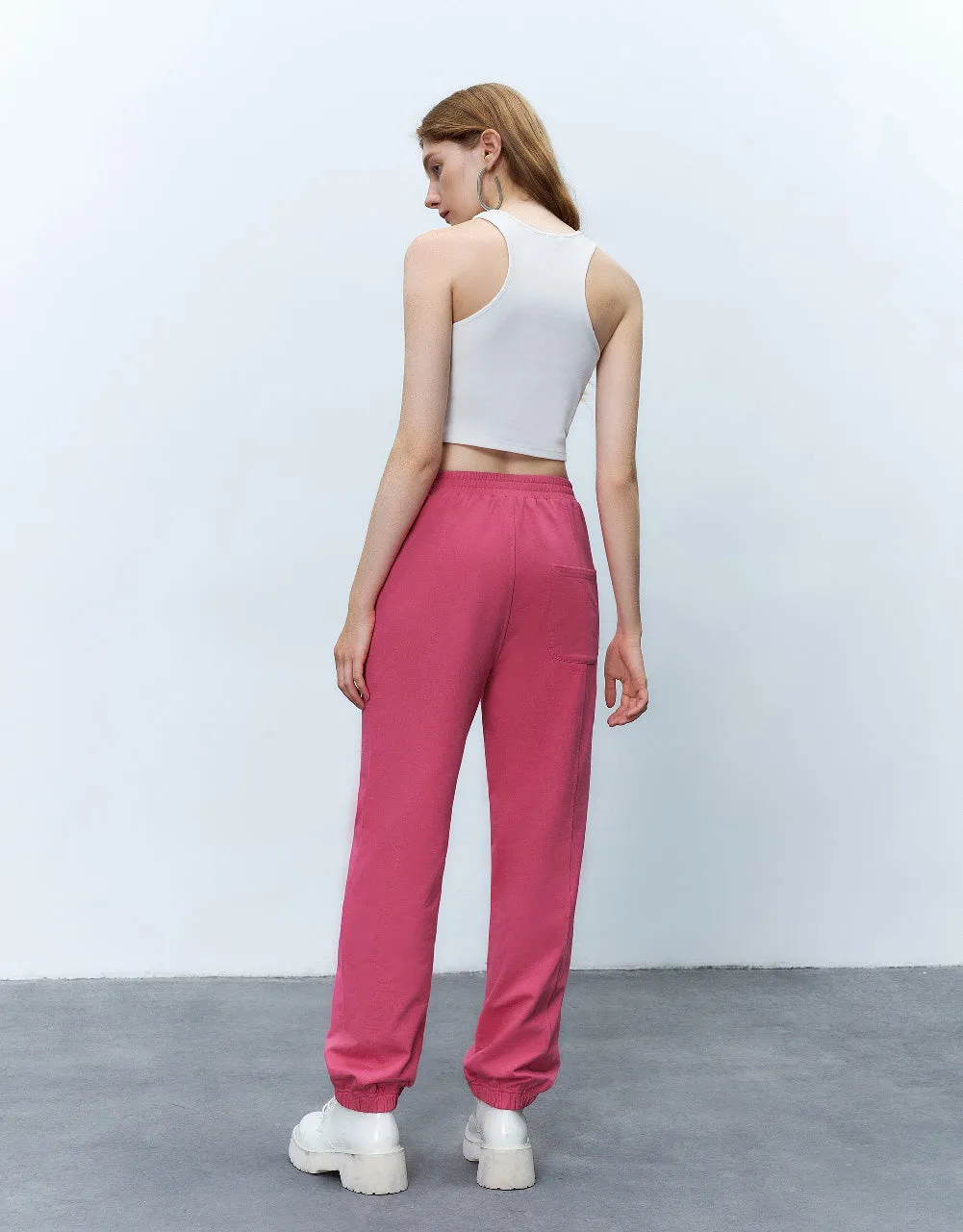Elastic Waist Knitted Jogger Pants sold by Urban Revivo product image thumbnail 5