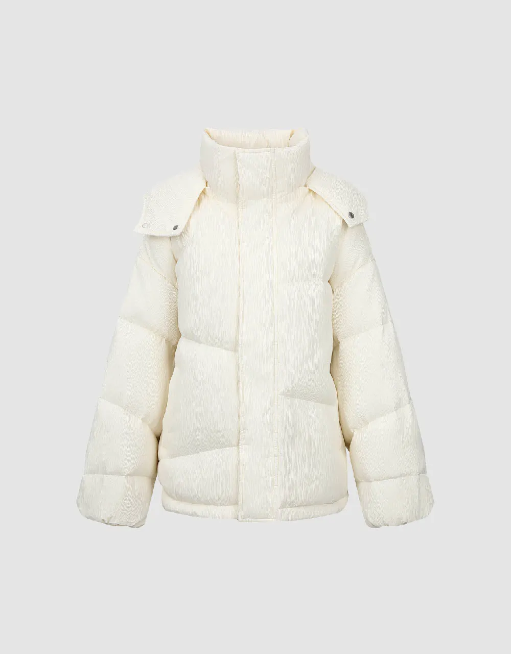 Stand Collar Puffer Jacket sold by Urban Revivo product image thumbnail 2