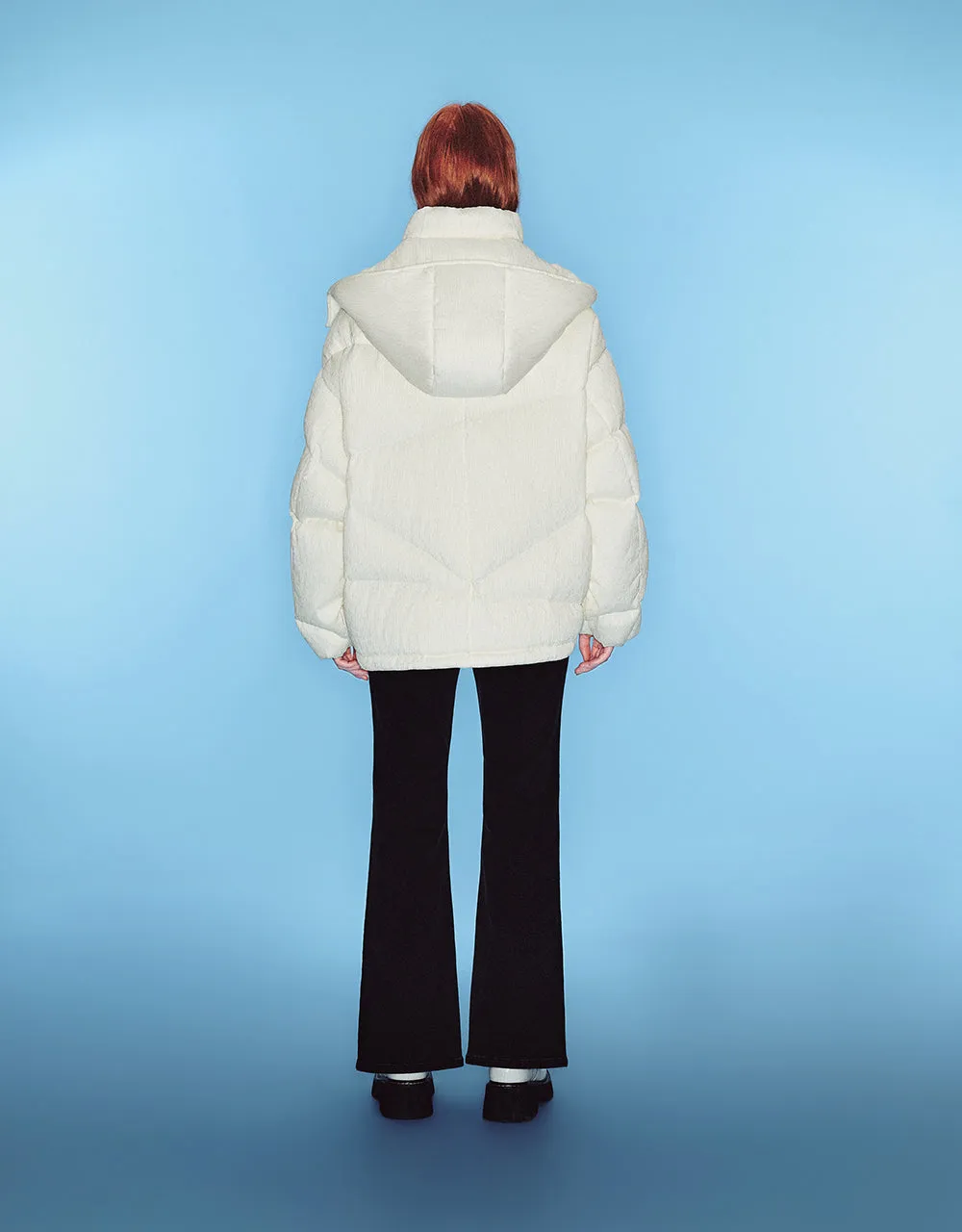 Stand Collar Puffer Jacket sold by Urban Revivo product image thumbnail 4