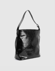 Embossed Vegan Leather Shoulder Bag sold by Urban Revivo