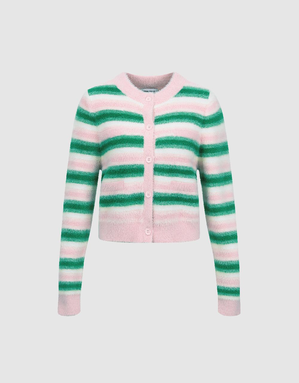 Striped Knitted Cardigan sold by Urban Revivo