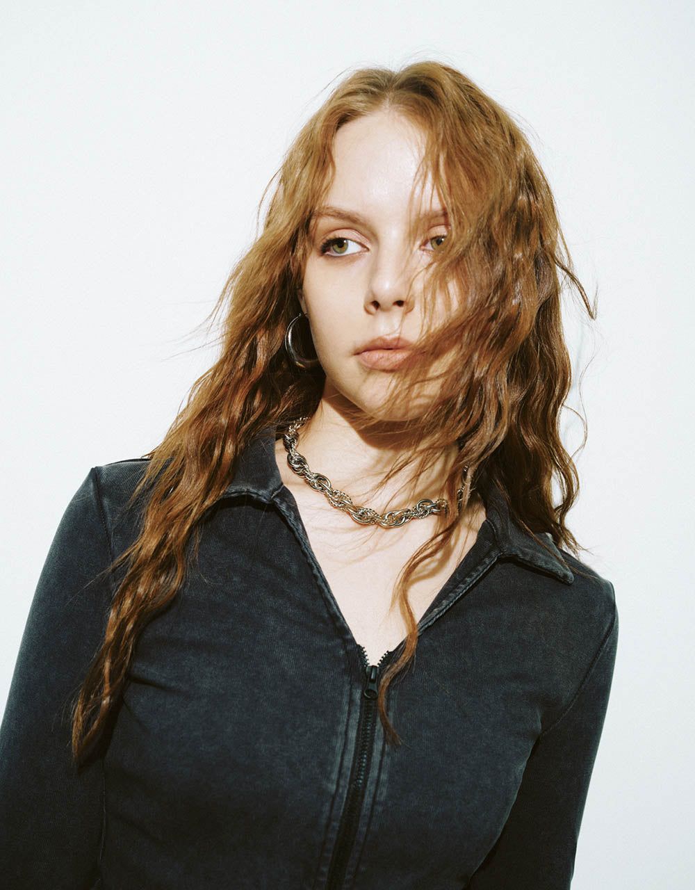 Zipper Front Knitted Skinny Shirt sold by Urban Revivo product image thumbnail 5