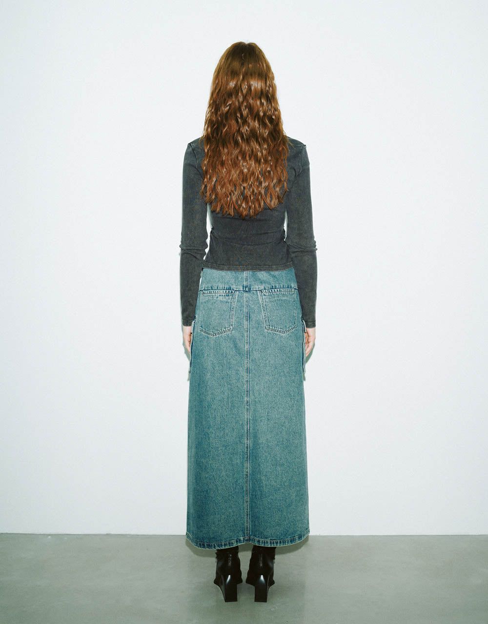 Zipper Front Knitted Skinny Shirt sold by Urban Revivo product image thumbnail 4