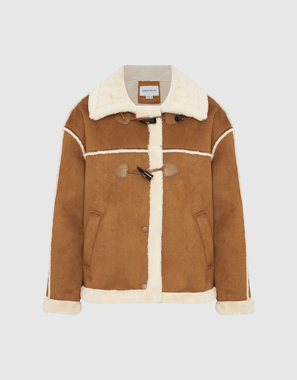 Straight Furry Jacket sold by Urban Revivo product image thumbnail 2