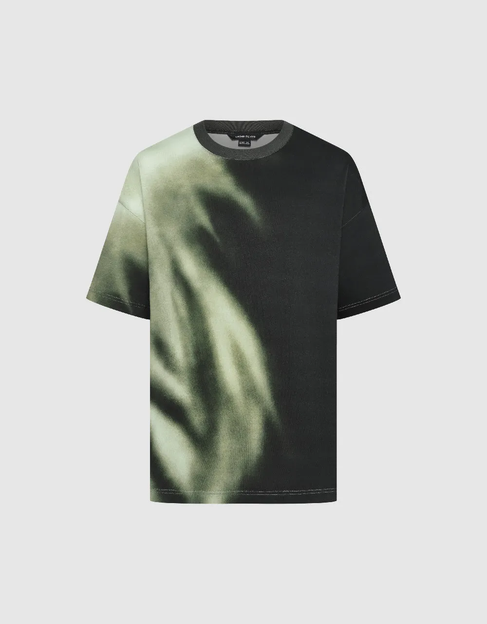 Printed Crew Neck Straight T-Shirt sold by Urban Revivo product image thumbnail 2