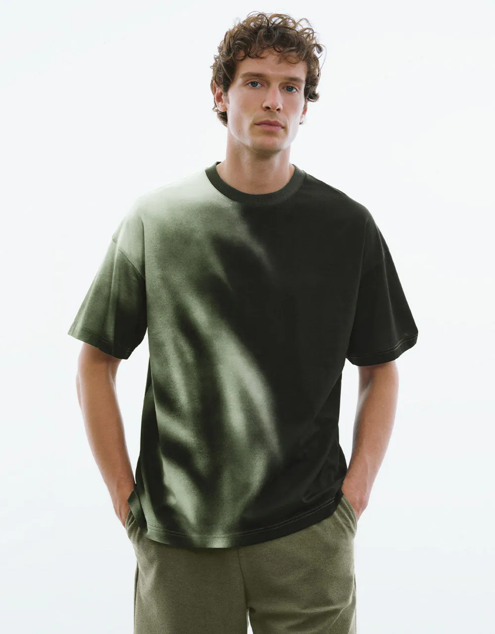 Printed Crew Neck Straight T-Shirt sold by Urban Revivo